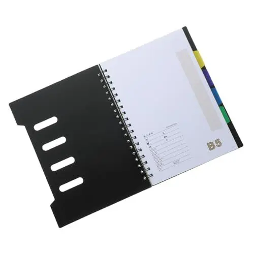 Produktbild: NAMOARLY 16K Klassifizierte Spiral Notizbücher Mit 105 Seiten Buntes Notizbuch Für Schule Und Büro Liniert Mit Trennblättern Ideal Für Notizen Tagebuch Und Planung