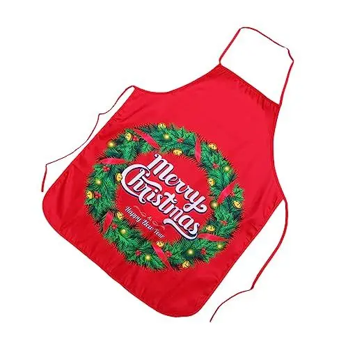 Produktbild: NAMOARLY Grillschürze kinder Urlaubsschürzen frohe weihnachten schürze Weihnachtsfeier Damenschürze Weihnachtsschürze dekorative Schürzen Weihnachtsdekorationen Drucken schmücken