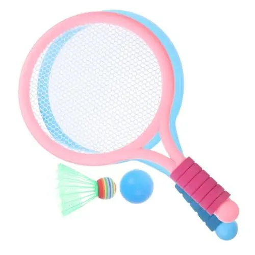 Produktbild: NAMOARLY Kinder Tennisschläger Und Badmintonschläger Set Für Den Außenbereich Sportliches Spielwerkzeug Für Kinder Inkl Tennisschläger Und Badmintonschläger Ideal Für Freizeit Und