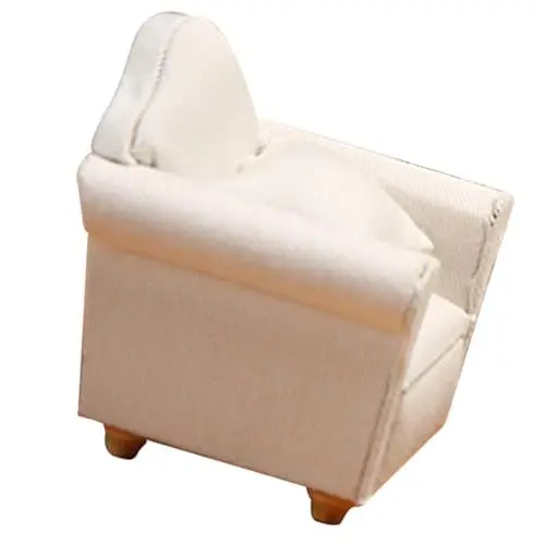 Produktbild: NAMOARLY Realistisches Miniatursofa Für Puppenhaus Maßstab 112 Mini-einzelsofa Mit Kissen Puppenhaus-minimöbel