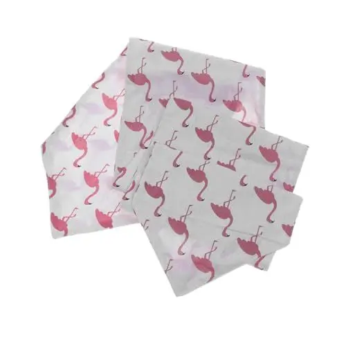 Produktbild: NAMOARLY Tischläufer Aus Baumwollleinen Flamingo-Muster Quastendekor für Hochzeit Geburtstag Party Hawaii Luau 180 X 28 cm