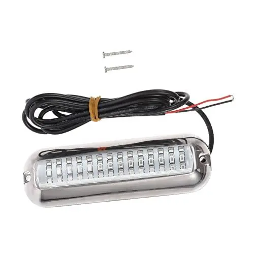 Produktbild: NAMOARLY Unterwasserlicht Aquarienlicht Installation Von Unterwasserbeleuchtung Unterwasserlicht Aus Edelstahl Led Zierring Bootslicht Bootslampe Rostfreier Stahl Höflichkeitslichter Gummi