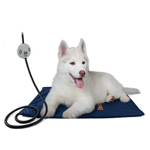 Produktbild: Namsan Heizkissen für Hunde Katze mit wasserdichte Abdeckung Einstellbar Temperaturregler 50cm x 50cm(Blau)