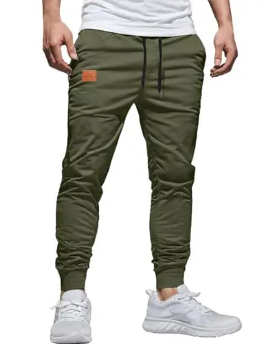 Produktbild: NANAMEEI Leicht Atmungsaktive Rangerhose Herren Hosen Lang Baumwolle Freizeithose Herren Armeegrün L