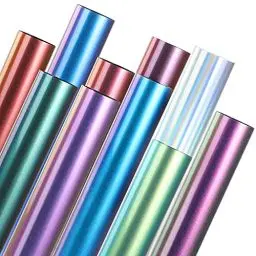 Produktbild: NANAPLUMS Chamäleon Plotterfolie Textil - Heat Transfer Vinyl 30.5 cm*25.4 cm PU Transferfolie Plotter Flexfolie für Textilien, zum Aufbügeln für DIY T-Shirt, Stoffe(10 Farben)