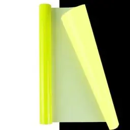 Produktbild: NANAPLUMS Fluoreszierendem Plotterfolie Textil - Fluoreszierendem Flexfolie Plotter Textil, Wärmeübertragung Vinyl für DIY T-Shirt, Taschen, Kleidung, Kissen(Gelb)