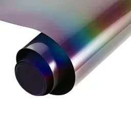 Produktbild: NANAPLUMS Holographic Plotterfolie Textil, Reflektierend Regenbogen Streifen Flexfolie Wärmeübertragung Vinyl, Flexfolie Plotter Textil für DIY T-Shirt, Taschen, Kleidung, Kissen