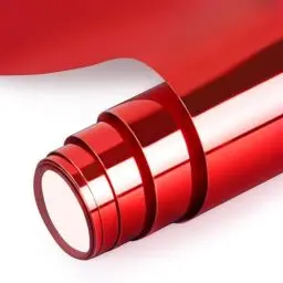 Produktbild: NANAPLUMS Plotterfolie Textil - PU Flexfolie Plotter Textil, Verwendet in Textilien Transferfolie zum Aufbügeln für DIY T-Shirt, Stoffe(Metallisches Rot)