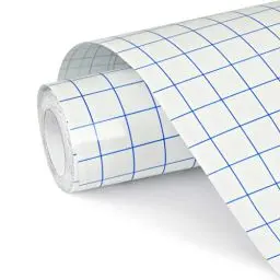 Produktbild: NANAPLUMS Transferfolie Plotter für Vinyl-Plotter Zubehör mit Blaues Ausrichtungsgitter für präzise Platzierung von Abziehbildern, Schildern und Fensterdekorationen (Blau, ‎30.5cmx5m)