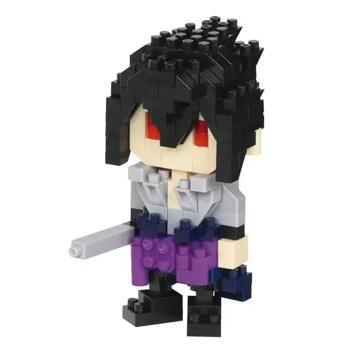 Produktbild: Nanoblock Bandai Sasuke Uchiwa - Mini-Bausteinfigur - Konstruktionsspiel - Bausatz für Manga-Pixel-Figur - NBCC135