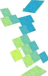 Produktbild: Nanoleaf Canvas Starter Kit, 17 LED RGBW Smarte Lichtquadrate - Modulare WLAN LED Panels, 16 Mio. Farben Wandleuchte Innen, Musik & Bildschirm Sync, Funktioniert mit Alexa Google Apple, Deko & Gaming