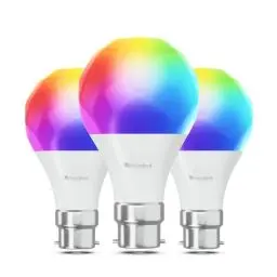 Produktbild: Nanoleaf Matter Essentials Glühbirne, 3 Smarten RGBW B22 LED Lampen - Matter über Thread, Bluetooth 16 Mio. Farben LED Lampen, Bildschirm Sync, Funktioniert mit Google Home Apple, Deko und Gaming