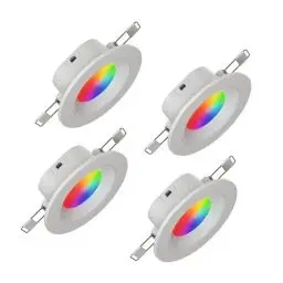 Produktbild: nanoleaf Matter Essentials Glühbirne, 4 Smarten RGBW Einbaustrahler LED Lampen - Matter über Thread, Bluetooth 16 Mio. Farben LED Lampen, Bildschirm Sync, Funktioniert mit Alexa Google Home Apple