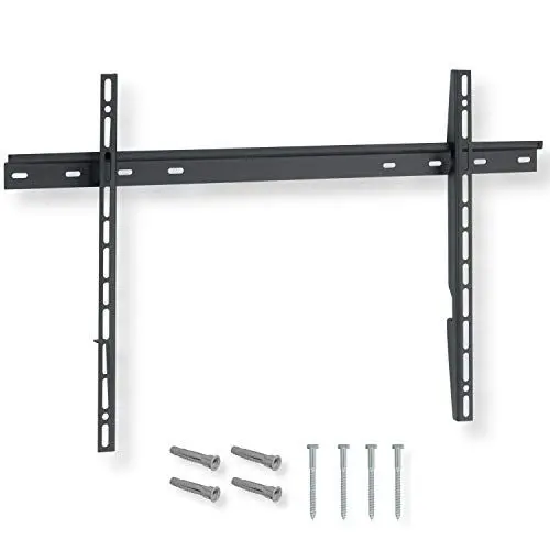 Produktbild: Nanook Flache TV-Wandhalterung für 40-80 Zoll (102-203 cm) Fernseher, Schlanke Aufhängung, Für LED, QLED und OLED Fernseher, Universelle Kompatibilität, VESA 100 x 100 bis 600 x 400, Schwarz