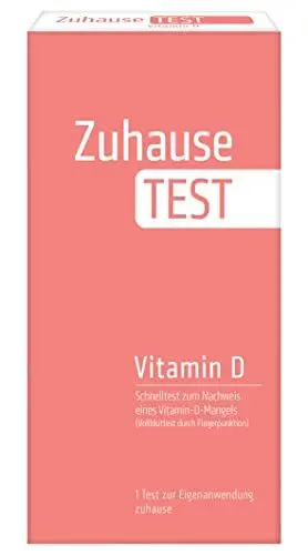 Produktbild: NanoRepro ZuhauseTEST Vitamin D, Schnelltest zum Hinweis auf einen Vitamin D-Mangel, einfacher Bluttest bei Symptomen wie Haarausfall, Erschöpfung oder Müdigkeit