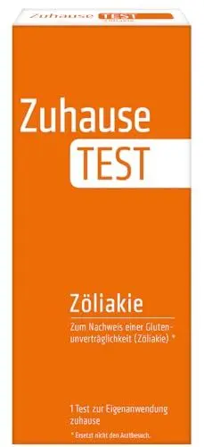 Produktbild: NanoRepro ZuhauseTEST Zöliakie, Schnelltest zum Hinweis auf eine Glutenunverträglichkeit, einfacher Vollbluttest bei Symptomen wie Magen-Darm-Beschwerden und Hautirritationen