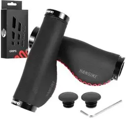 Produktbild: NANSIKE Fahrradgriffe Ergonomisch, Fahrrad Griffe, Zwei Seiten Lock-On Design Fahrrad Lenker Griffe FüR 22,2 mm Fahrrad, Mountainbike, Rennrad Lenker Griffe, Gute Rutschhemmung