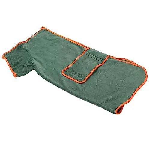 Produktbild: Naroote Hundebademantel, Tragbar, Leicht zu Tragen, Wasserabsorbierend für Haustiere, Hautfreundlich für Reisen. (XL)