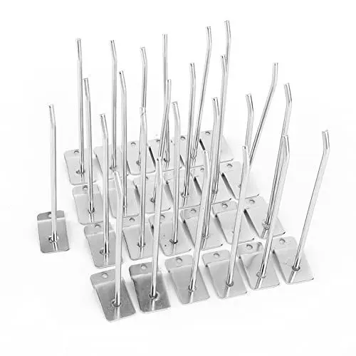 Produktbild: Lochwand Zubehör, Werkzeugwand Haken, 25 Stück 6 Zoll Haken Wandregalhaken Lamellenwand Wandpaneelhaken Werkstatt Regal Hakenset Stecktafel Haken Werkzeugwand Haken für Verkaufsdisplays