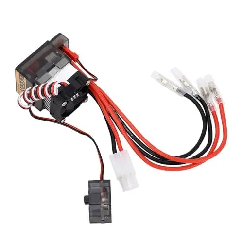 Produktbild: RC Brushed ESC, 320 A für 7,4 Bis 16 V Spannung, 2 Bis 4 S LiPo, 6 Bis 12 NiMH, Elektronischer Geschwindigkeitsregler mit Hochfrequenz-Antriebssystem-Kühlkörper