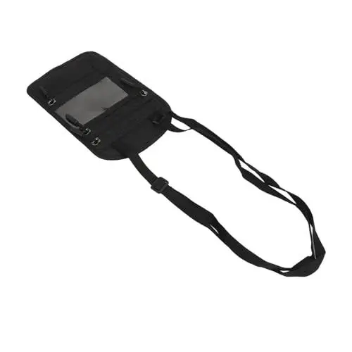 Produktbild: Naroote Reisebrieftasche Zum Schultergurt, Eleganter Anti -Diebschaftspass, Versteckte Tasche mit Reißverschluss für Geschäftsreisen (Black)