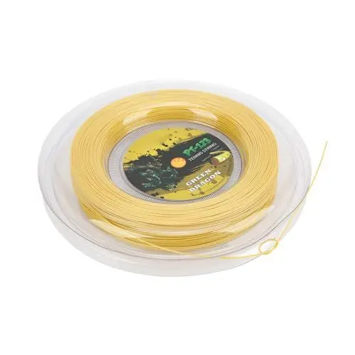 Produktbild: Naroote Tennissaite, 200 M, Doppelt Geripptes Design, Polyester-Tennisschlägersaite, Tennissaiten, 1,25 Mm Drahtdurchmesser, für Amateur- und Tägliches Training (Yellow)
