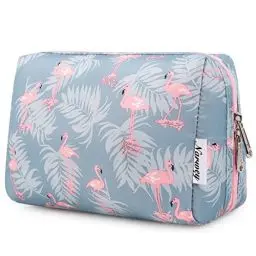 Produktbild: Narwey Make up Tasche Damen Schminktasche Kosmetiktasche Kulturtasche Damen Kulturbeutel, Makeup Tasche Makeup Bag (Flamingo, Groß)