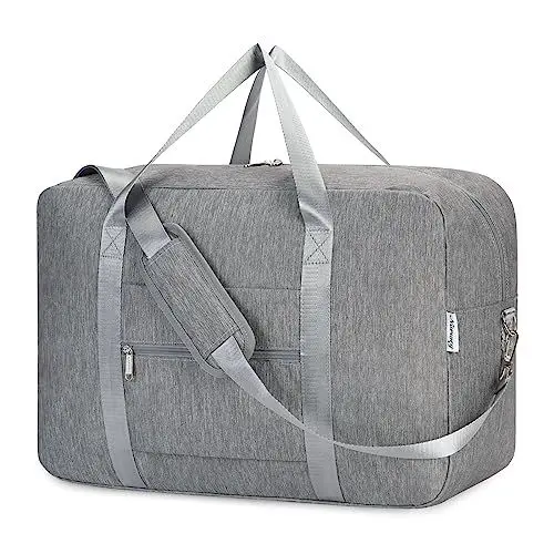 Produktbild: Narwey Handgepäck Tasche für Flugzeug Faltbare Reisetasche Damen Weekender Bag Sporttasche Damen Herren Handgepäck Koffer Groß 40L(Rosa)
