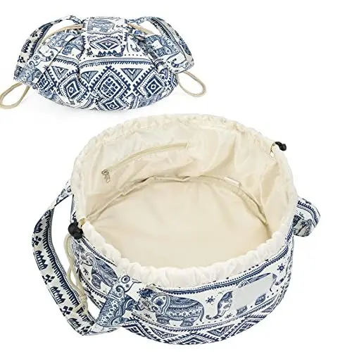 Produktbild: Narwey Kosmetiktasche Damen Reise Schminktasche One-Step Organizer Makeup Tasche Kosmetikbeutel für Frauen Mädchen(Elefant)