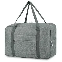Produktbild: Narwey für Ryanair Handgepäck 40x20x25 & Handgepäck Tasche für Flugzeug - Faltbare Reisetasche Damen & Weekender Damen - Handgepäck Koffer 20L (Grau)