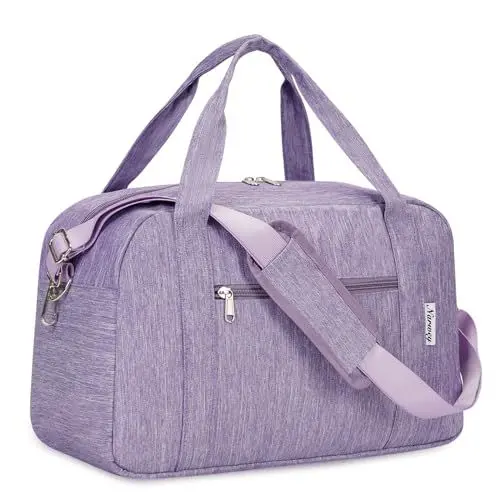 Produktbild: Narwey für Ryanair Handgepäck 40x20x25 Kleine Reisetasche Handgepäck Tasche für Flugzeug Weekender Sporttasche Damen Herren 20L (Lila)