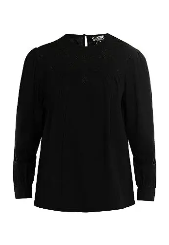 Produktbild: nascita Damen Langarmbluse 37329077-NA03, SCHWARZ, S