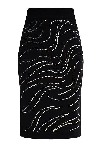Produktbild: nascita Damen Midirock 17529353-NA03, SCHWARZ, XS/S