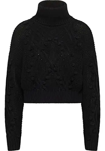 Produktbild: nascita Women's Strick Rollkragenpullover, Schwarz, XL/XXL