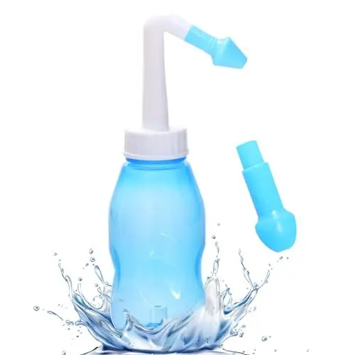 Produktbild: Nasendusche Set Nasenspülflasche Nasenspülkanne zur Nasenreinigung und Nasenspülung Neti-Topf Nasendusche Erwachsene Kinder 300ml