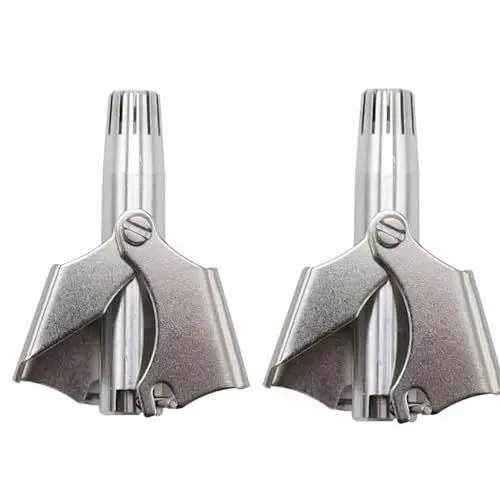 Produktbild: Nasenhaarschneider,2PCS Manueller Nasentrimmer,Gesichtshaartrimmer Edelstahl,HaartrimmerHerren,Nase,Ohren,Koteletten,Gesichtshaartrimmer,Abwaschbar,für Männer und Frauen