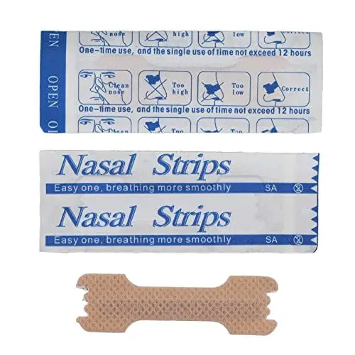 Produktbild: Nasenpflaster Nosestrips 50 Stück, Rückstandlos entfernbares Anti Schnarch Pflaster für Sport und Schlaf, Schnarch Stop für einfacheres Atmen bei Schlaf