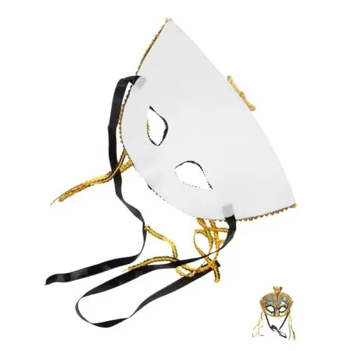Produktbild: LALADEFIEE Ägyptischer Kobra-kopfschmuck Halbgesichtsmaske Für Frauen Cosplay-requisite Halloween-party-zubehör