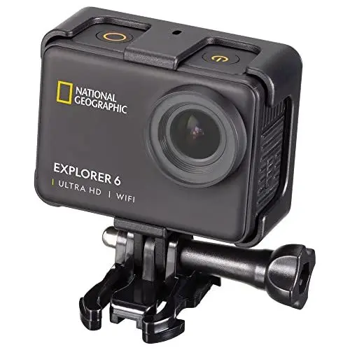 Produktbild: National Geographic 4K Ultra-HD 60fps WLAN Action Cam Explorer 6 wasserdicht mit Bildstabilisator