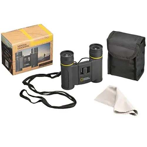 Produktbild: National Geographic 8x21 Taschenfernglas mit faltbaren Augenmuscheln für Brillenträger, Gummierung, Vollvergütung, Faltfunktion und Transporttasche