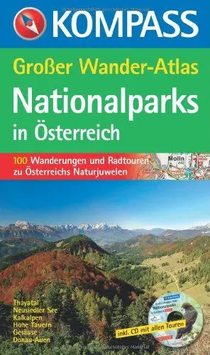 Produktbild: Nationalparks in Österreich: Großer Wander-Atlas (KOMPASS Großes Wanderbuch, Band 599)