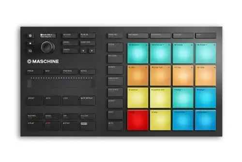 Produktbild: Native Instruments Maschine Mikro Mk3, USB MIDI Controller Drum Pad mit 16 Pads und Massive, Monark & Reaktor Prism Software. Inklusive 1.6 GB Keyboard Factory Selection Samples