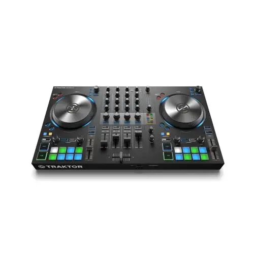 Produktbild: Native Instruments Traktor Kontrol S3 4-Kanal DJ Controller, 16 Pads, integrierte Soundkarte, Traktor Pro 4
