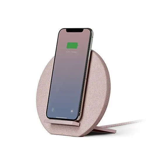 Produktbild: Native Union Dock kabelloses Ladegerät – (Qi Zertifiziert) 10W Schnellladegerät für alle kabellos ladenden Qi Geräte - Kompatibel mit iPhone 11/11 Pro/11 Pro Max(Rosa)