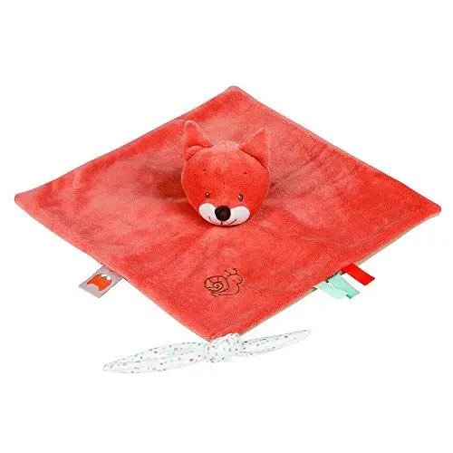 Produktbild: Nattou Schnuffeltuch Fuchs Oscar mit Befestigung für Schnuller, 28 x 28 cm, Fanny und Oscar, Orange