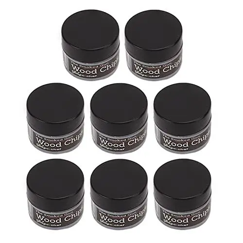 Produktbild: Natudeco 8-teiliges Cocktail-Räucher-Chip-Set, 8 Geschmacksrichtungen, Holzspäne für Whiskey, Bourbon, altmodisches Räucher-Set für angereicherten Cocktail, Trinkkäse