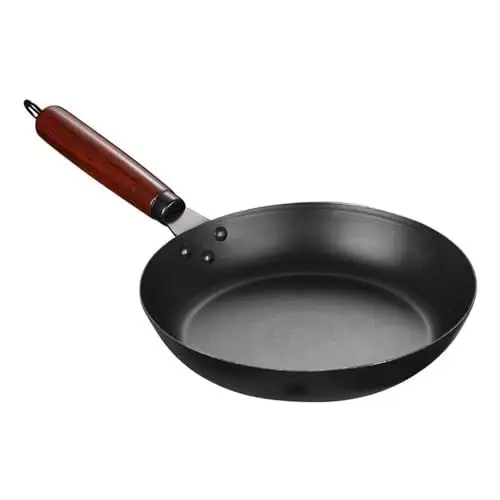 Produktbild: Natudeco Kitchen Sauteuse-Pfanne aus Gusseisen, Gusseisenpfanne mit Griff, Antihaft-Bratpfanne, Bratpfanne, Küchen-Bratpfannen für die tägliche Hausmannskost