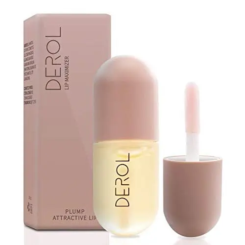 Produktbild: Natürlicher Lip Plumper, Pflanzenextrakte Plumping Lip Serum, Lip Enhancer, Lip Plumping Balm, Feuchtigkeitsspendender klarer Lipgloss für vollere Lippen und hydratisierte Beauty Lips 5,5 ml