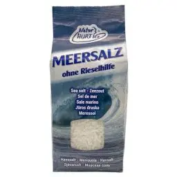 Produktbild: Natur Hurtig Meersalz Grob 1 kg | Naturbelassen, unraffiniert und ohne Zusätze | Unbehandeltes grobes Meersalz für die Salzmühle