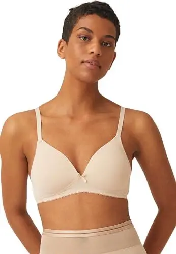 Produktbild: Naturana® Soft-BH ohne Bügel mit Schale (Cup A-D) Optimaler Sitz & maximaler Halt Dank Schnittführung & Breiten Trägern I T-Shirt BH I BH Damen ohne Bügel I BH bügellos 80 Light Beige B